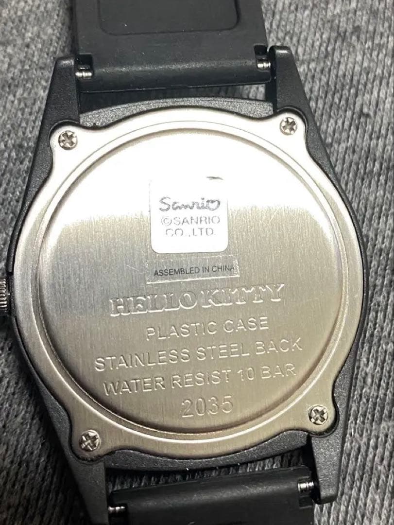 ハローキティ ブラック 腕時計　新品未使用　レトロ　シチズン製