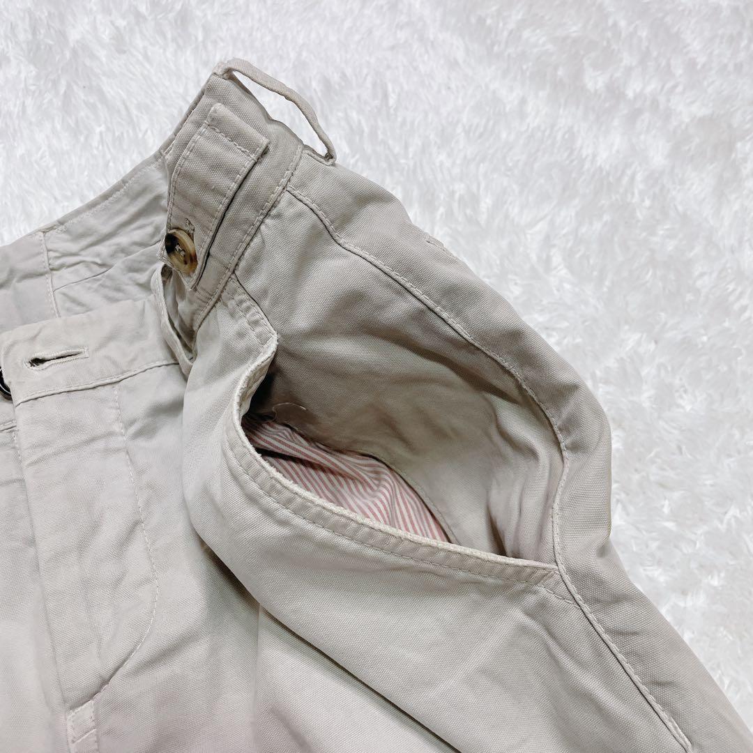 ブルネロクチネリ コットン テーパードパンツ ライトグレー ボタンフライ 44