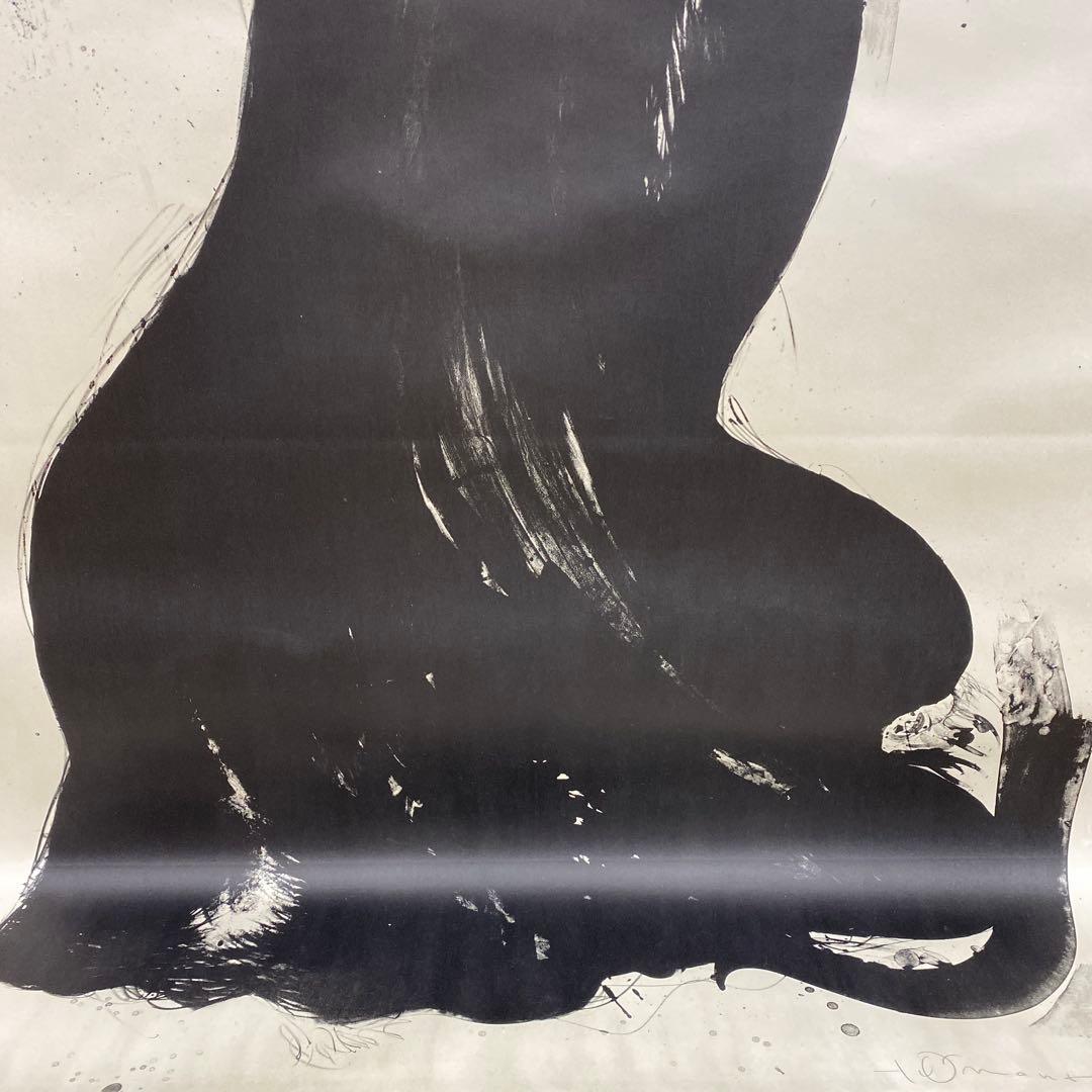 美品 超特大！掛け軸 天野喜孝作「妖花」リトグラフ 作品保証書付き