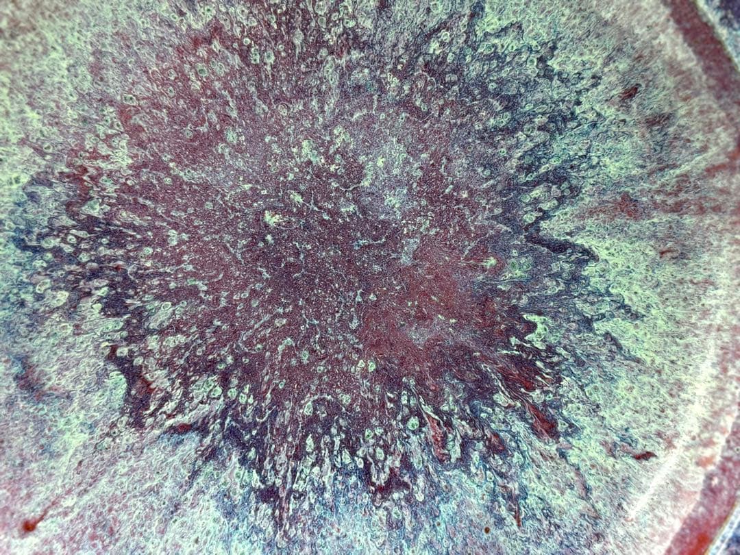 坂田甚内作　辰砂釉　鉢　送料込み250611