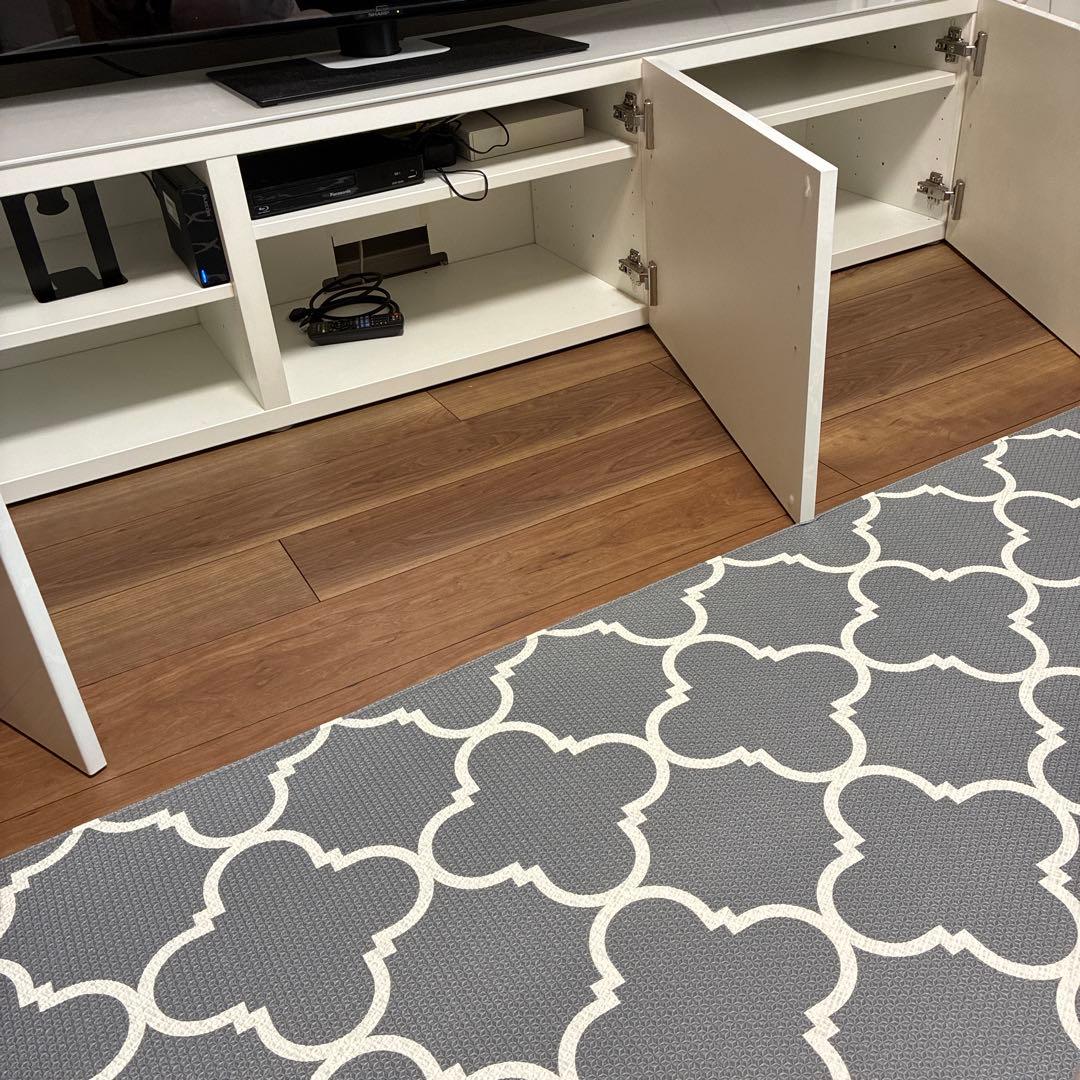 11/16終了ベストー テレビ台, 強化ガラス製トップパネル付き