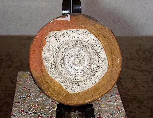 楽焼　小川長楽 作　黙雷老師直筆　西江水　在銘印　茶碗　無傷　保証　箱合。