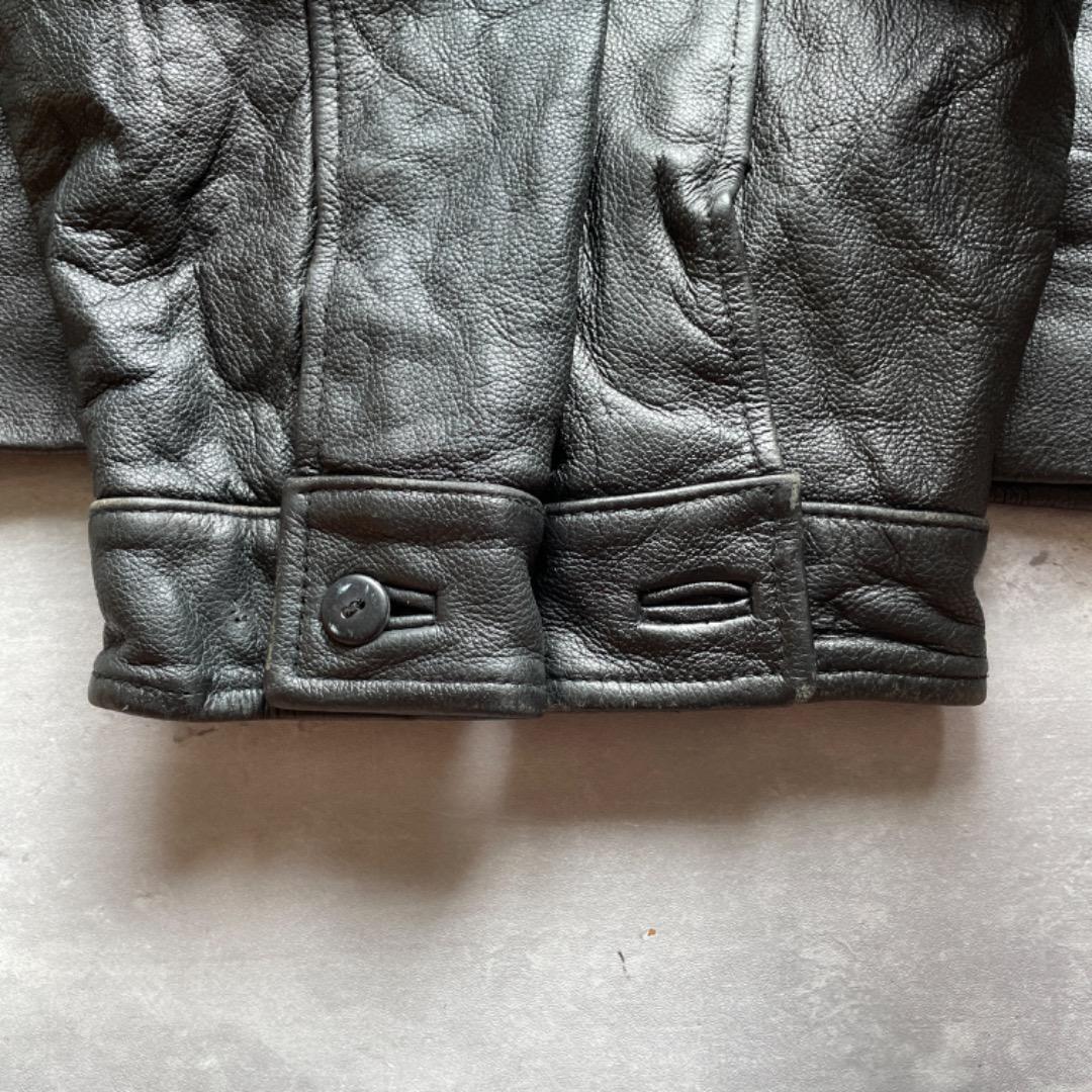 90s OLD GAP シングルライダース レザージャケット 本革 M