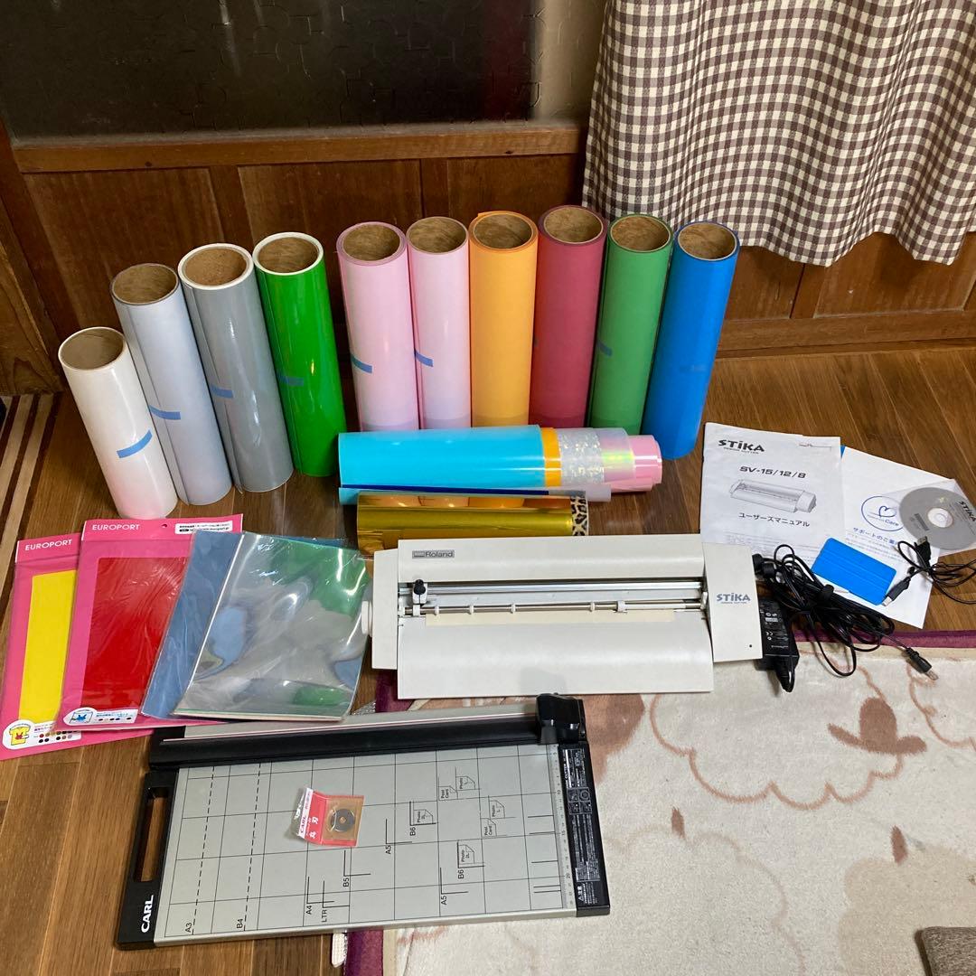 STIKA カッティングマシンとシート、ディスクカッターセット⭐︎大量！おまけつき