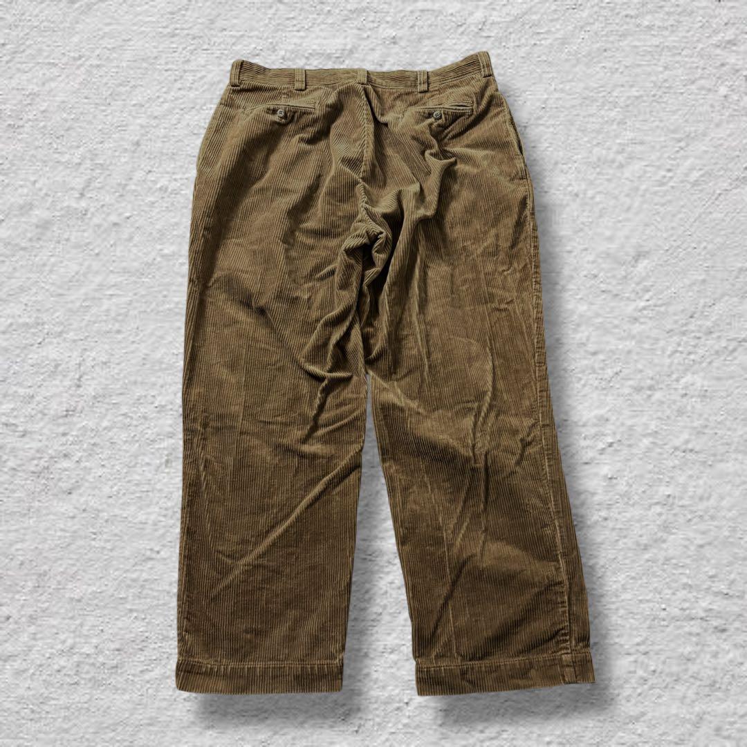 ラルフローレンコーデュロイパンツ90s古着vintageブラウンW38L30
