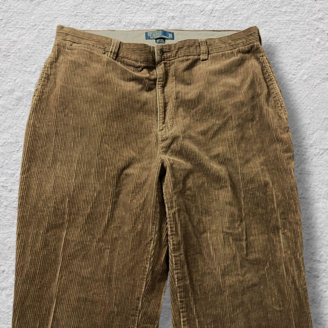 ラルフローレンコーデュロイパンツ90s古着vintageブラウンW38L30