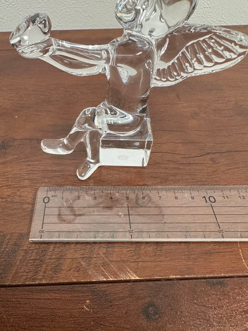 ★美品★バカラ 天使 オブジェ 透明感あふれるクリスタル置物