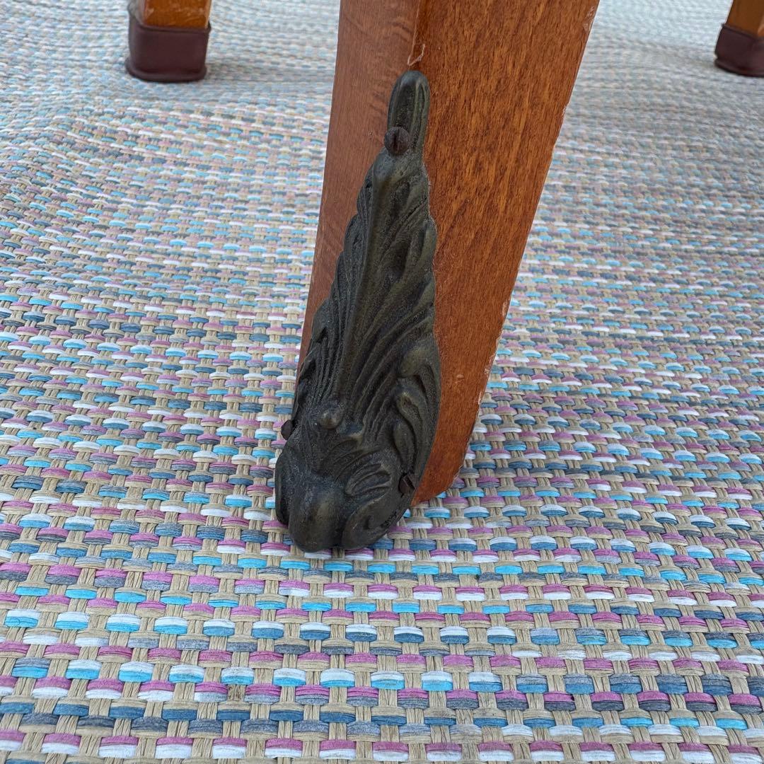 【送料込】アンティーク家具　猫足　木製チェスト　サイドボード　象嵌　英国風