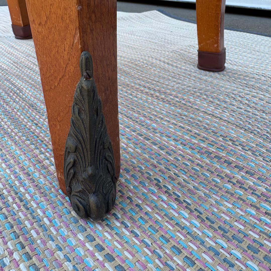 【送料込】アンティーク家具　猫足　木製チェスト　サイドボード　象嵌　英国風