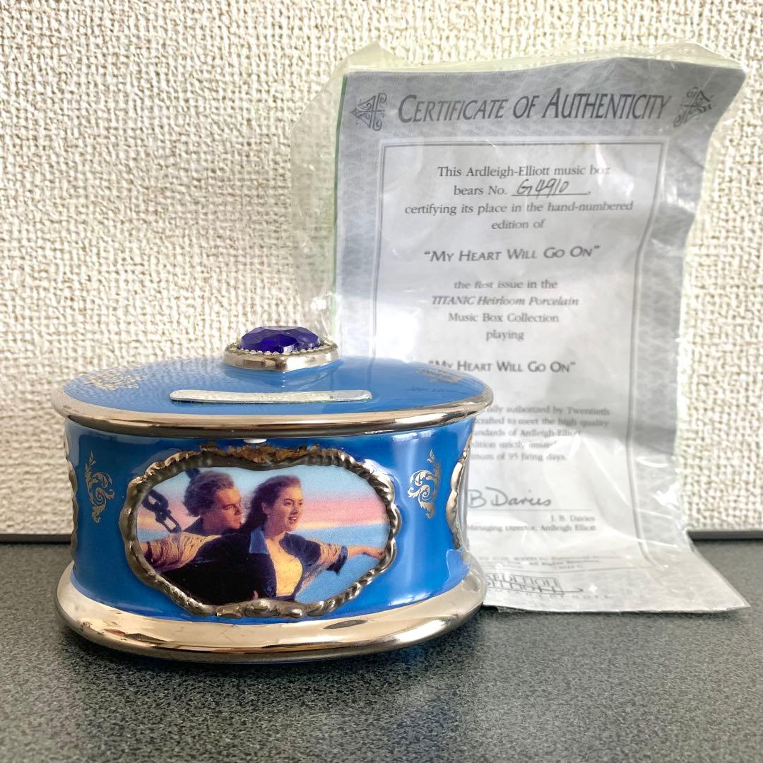 タイタニック Titanic オルゴール インテリア 記念品 証明書付
