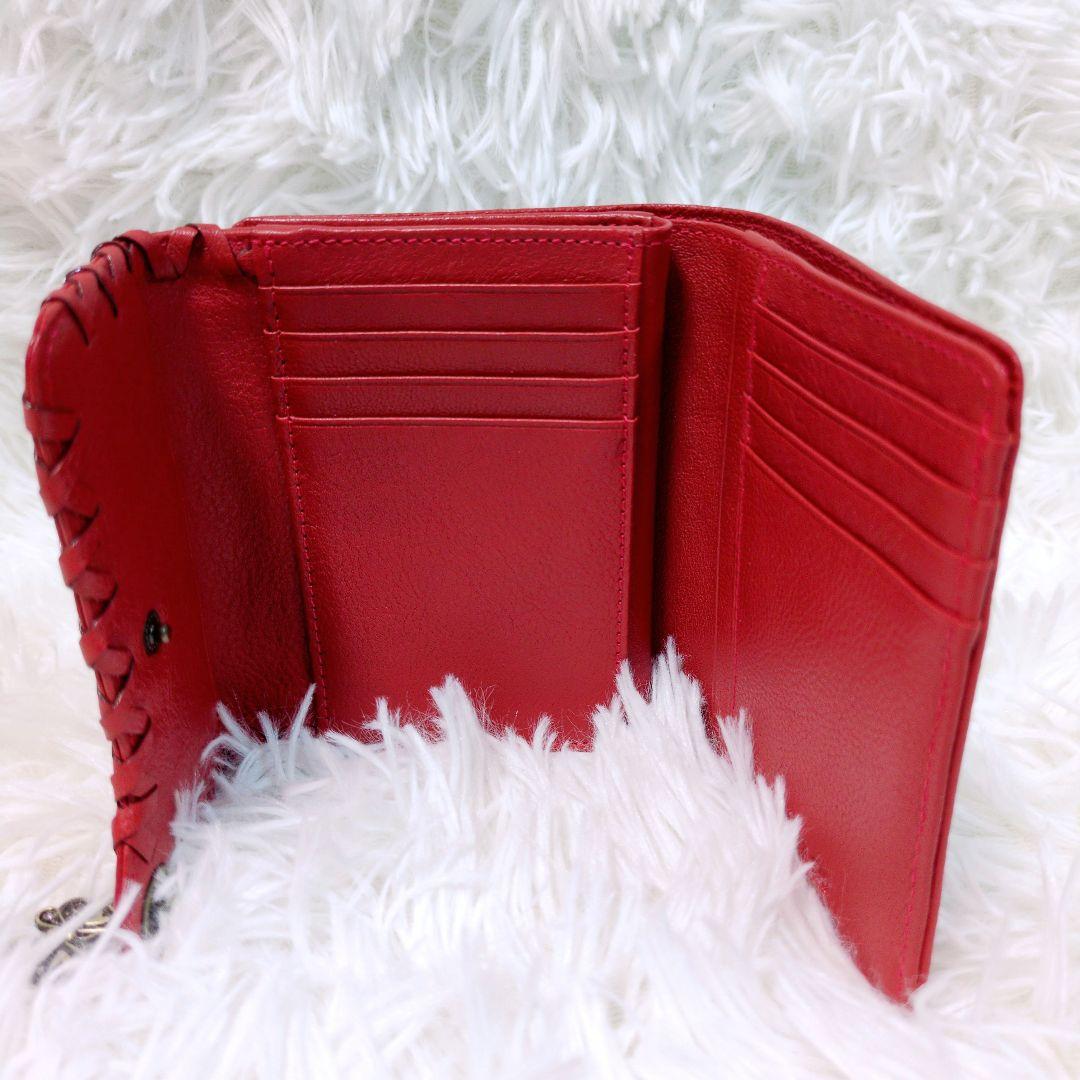 希少✨️廃盤品 アナスイ ANNASUI ダリア がま口 三つ折り財布 蝶々