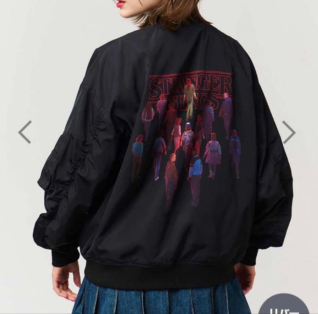 グラニフ　ストレンジャーシングス　リバーシブルMA-1 XL