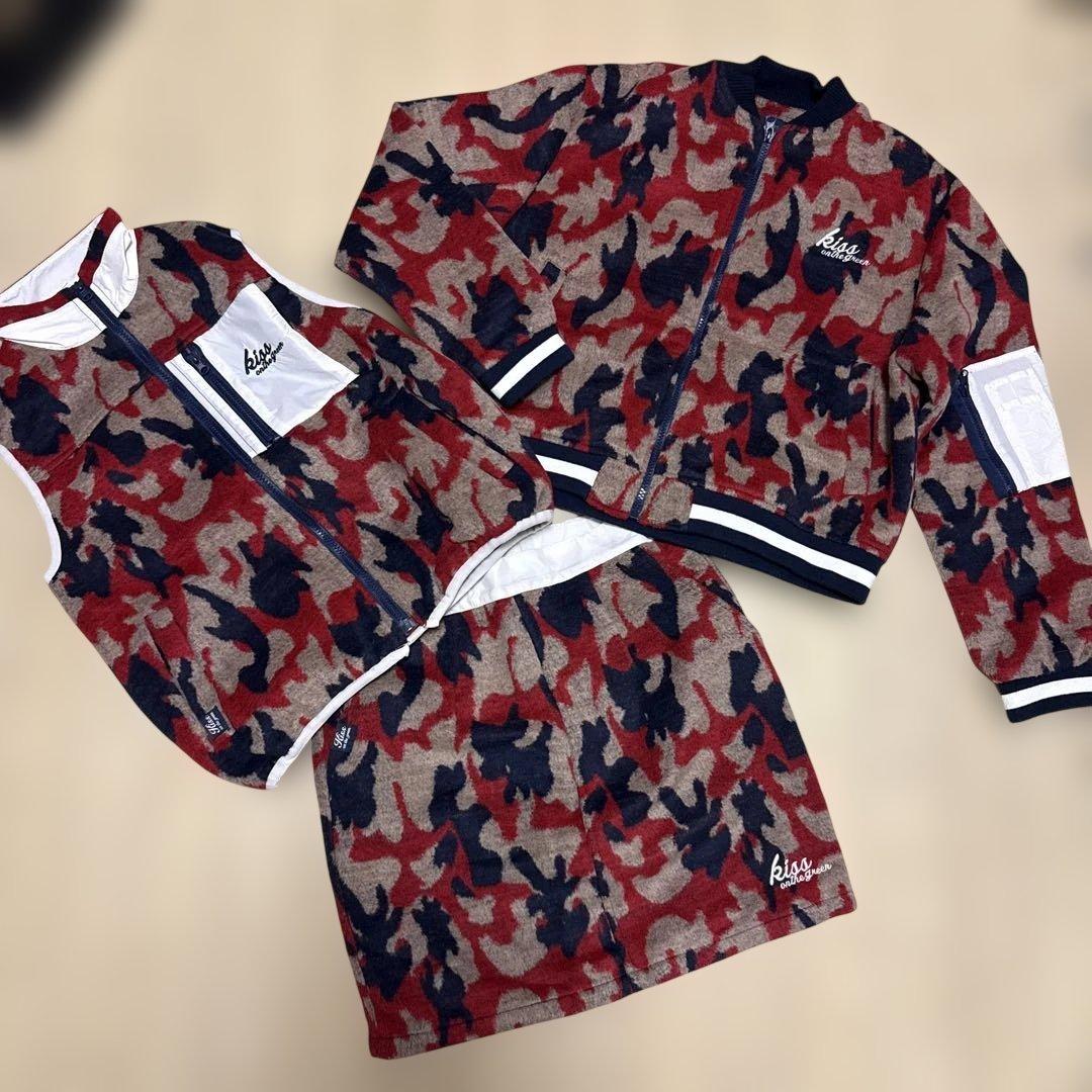 kiss on the green 迷彩柄 レディースウェア 3点セット