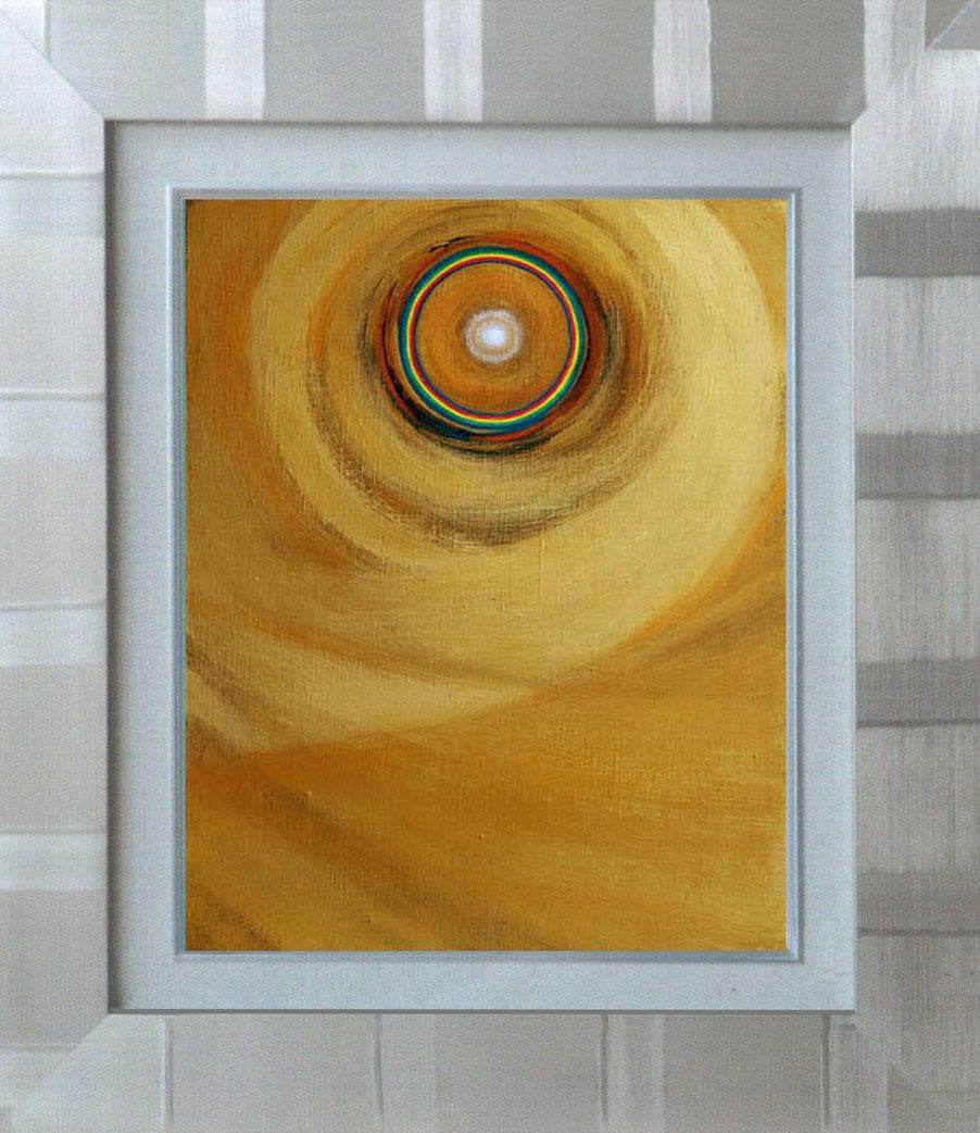 油絵 菅家令子 絵 絵画インテリア額付(白) F6-G252023風景祈希望奇跡