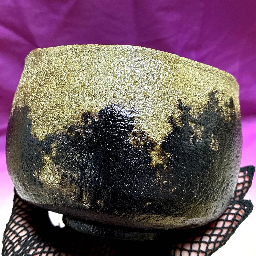 【茶盌】光悦✨黒楽 『時雨』桂窯✨作者：伊藤 桂楽