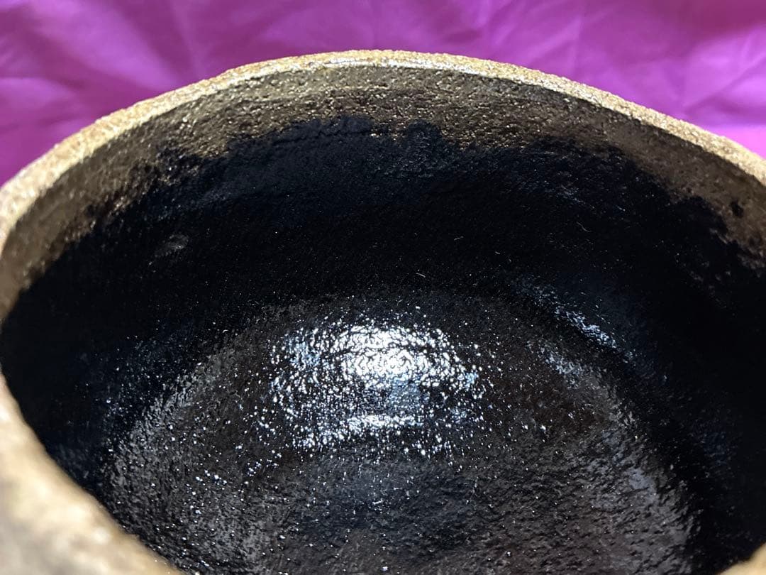 【茶盌】光悦✨黒楽 『時雨』桂窯✨作者：伊藤 桂楽