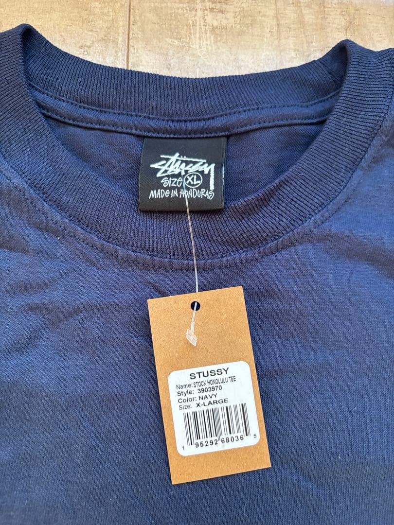 STUSSY ネイビー ホノルル限定Tシャツ XL