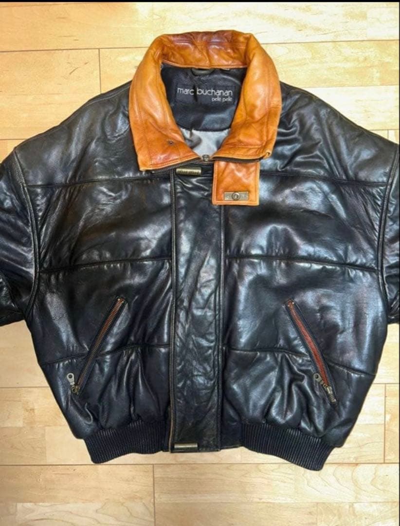 「肉厚」90’s pelle pelle オールレザージャケット