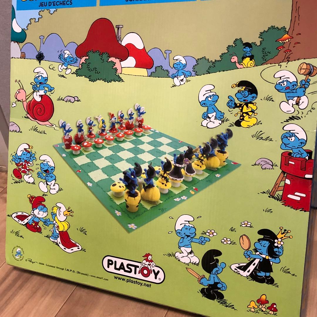 【未開封】Smurf スマーフ　チェスセット　フィギュア PLASTOY社製