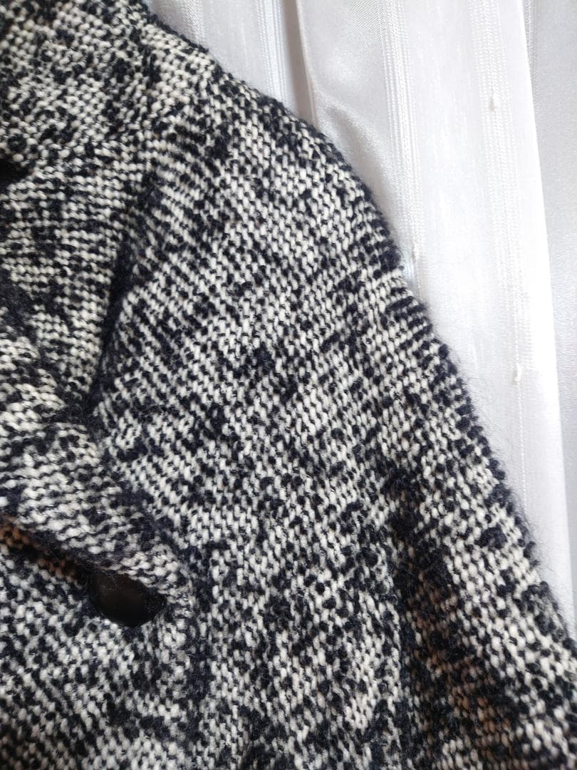 お値下げ☆美品☆SPORTMAX ☆イタリア製アルパカ混☆ツィードコート☆ ４２