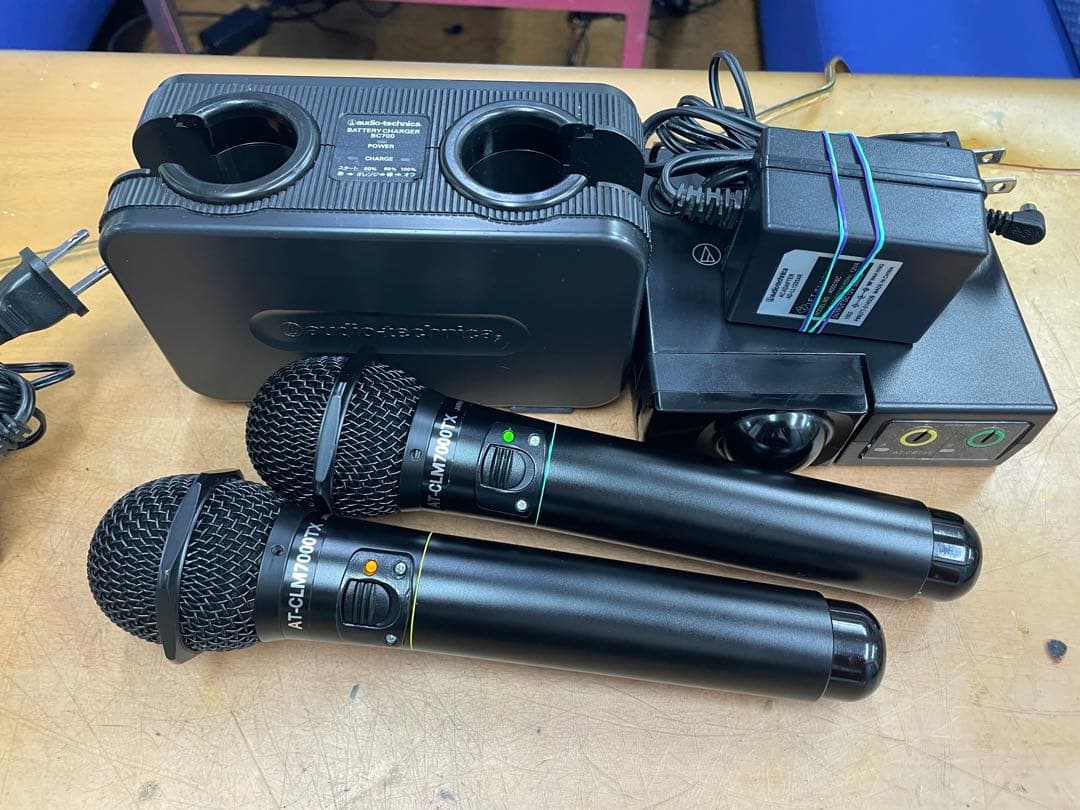 オーディオテクニカ赤外線ワイヤレスマイクセットCR701+CLM7000黒