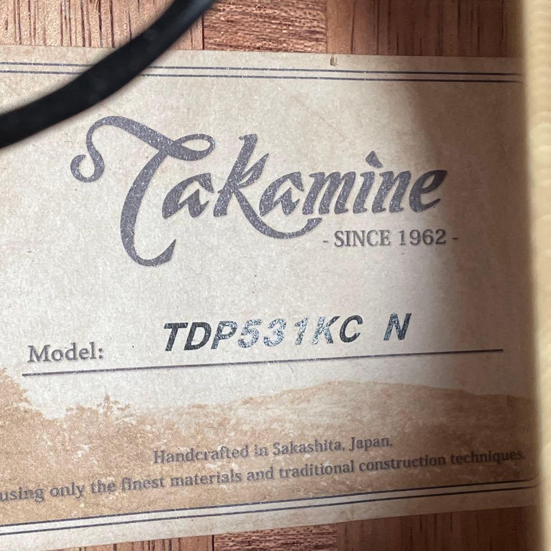 Takamine タカミネ TDP531KC N 希少ハワイアンコア材 美品