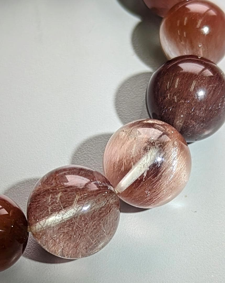 期間限定値下げ【極美・レア】サゲニティッククォーツ グラデーションブレスレット