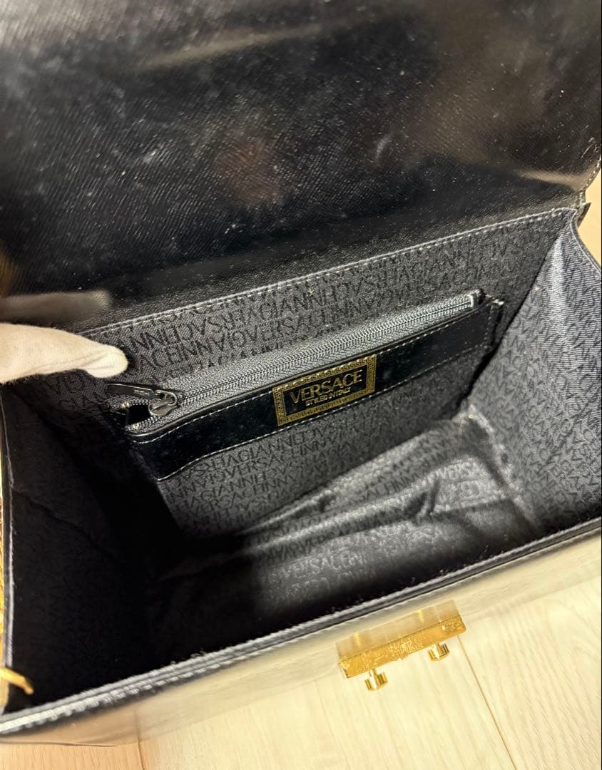 VERSACE ヴェルサーチ サンバースト ハンドバッグ バニティ 太陽