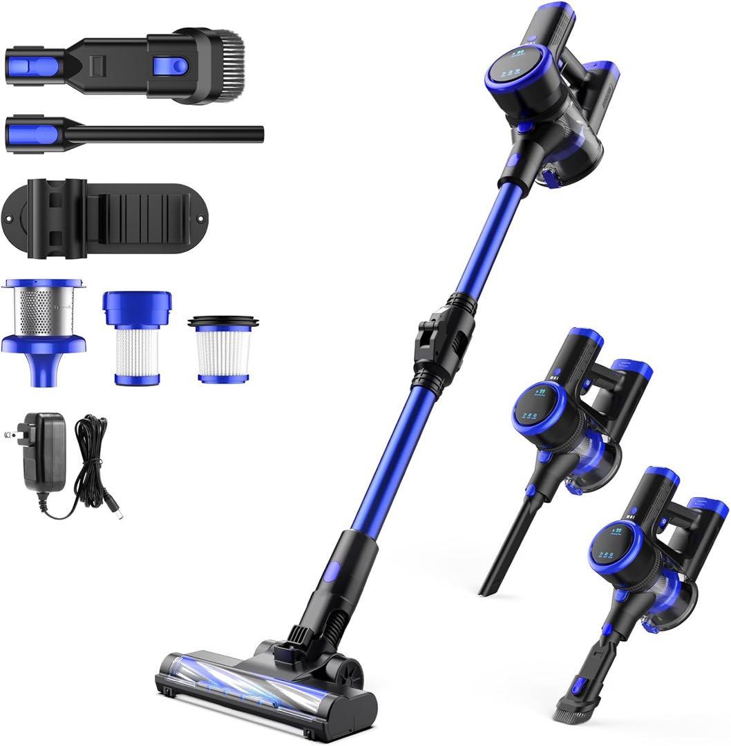 掃除機 コードレス 45kPa超強力吸引 腰痛ゼロフレックスネック設計