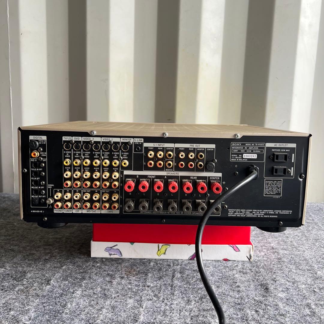 D83激安早い者勝ち✨　SONY AVアンプ V55ES ゴールド　オーディオ
