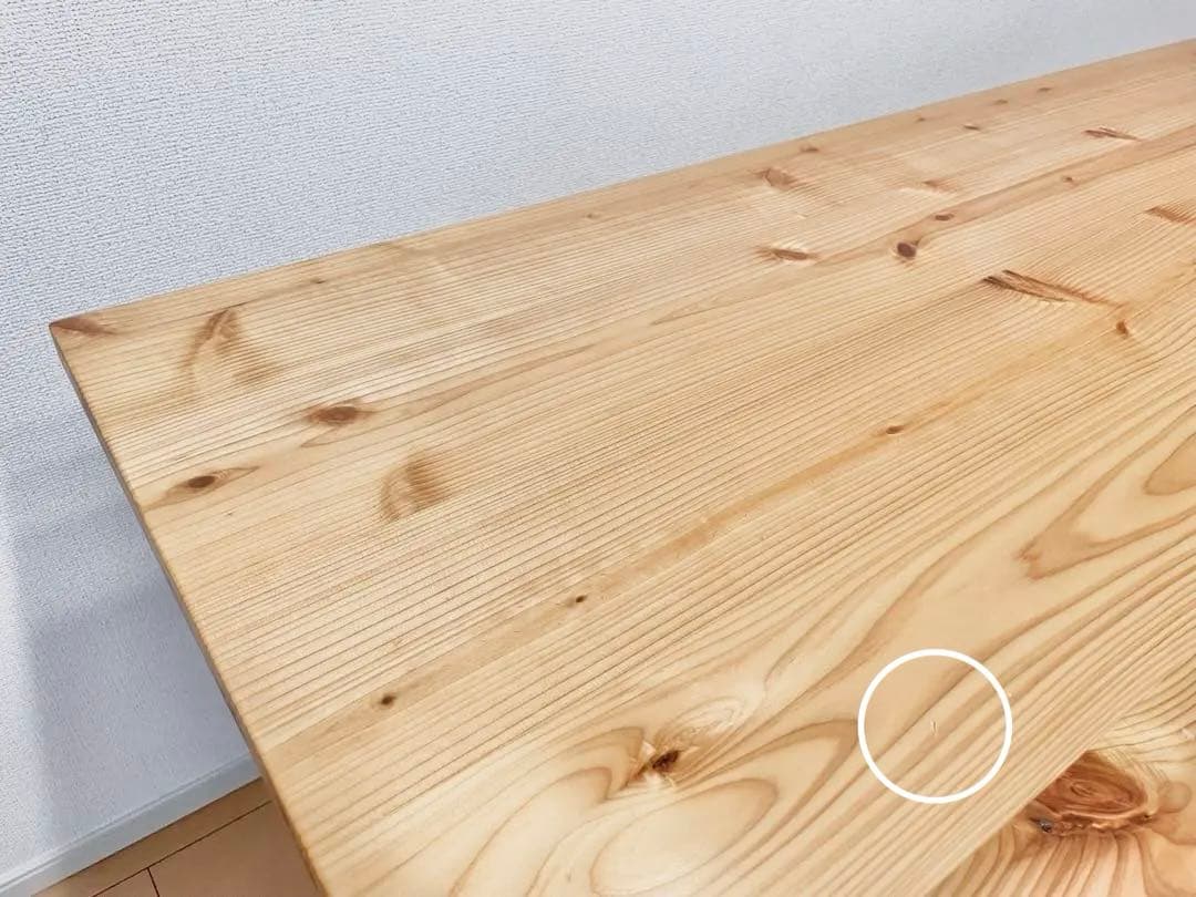 【KANADEMONO】 THE TABLE 無垢 杉×Black Steel