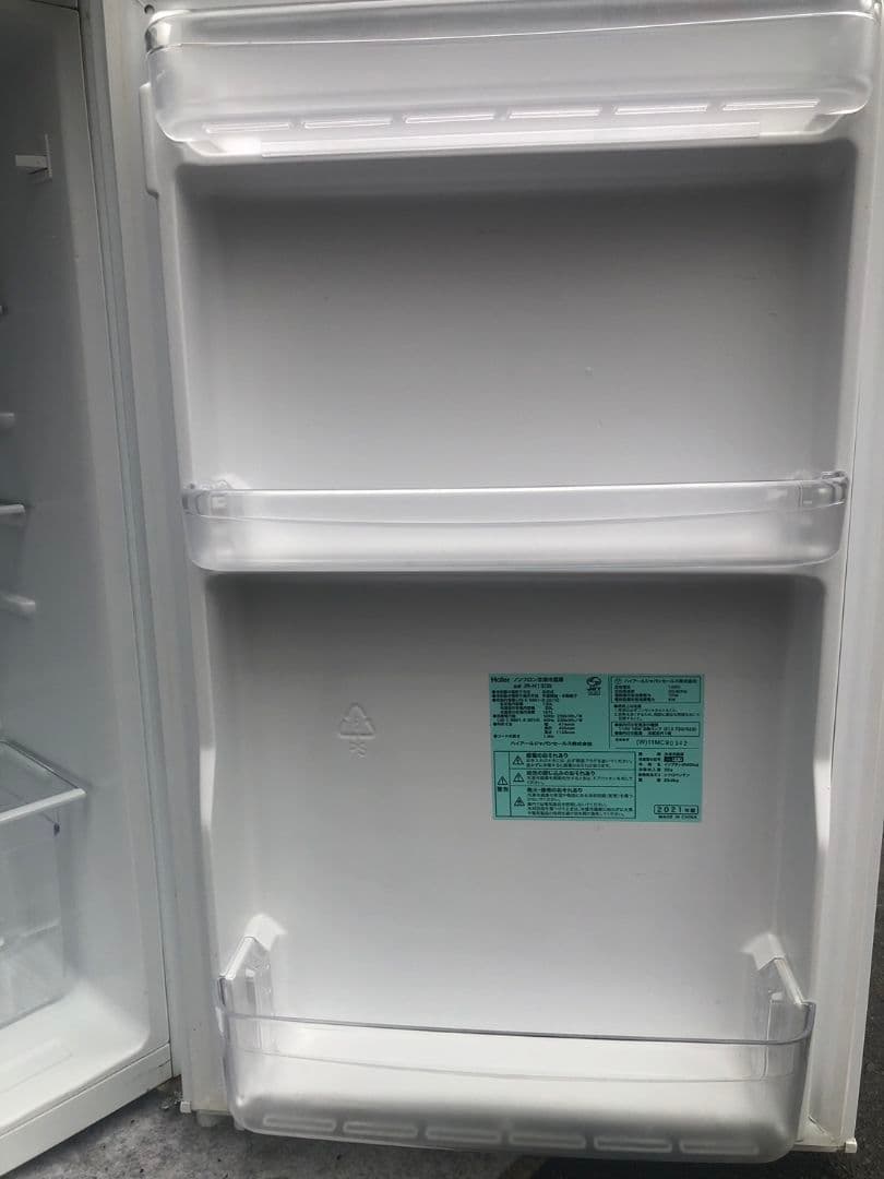 Haier 2ドア冷蔵庫　2021年 JR-N130B F17