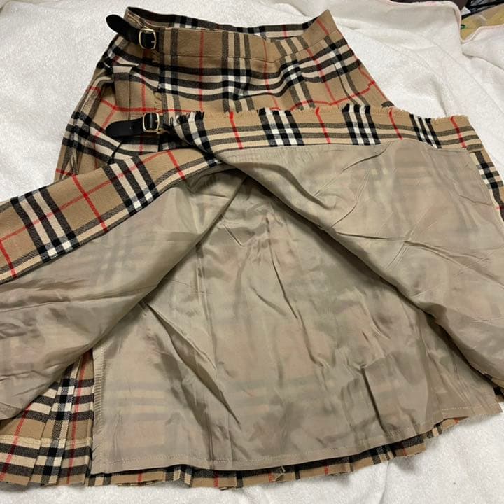 ★BURBERRS ノバチェック プリーツ スカート　160A ビンテージ 美品