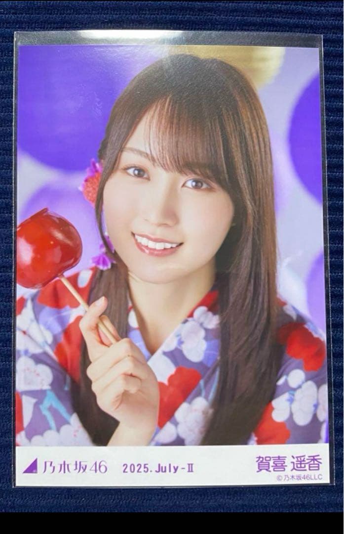 乃木坂46 浴衣2025 賀喜遥香　座りヨリ