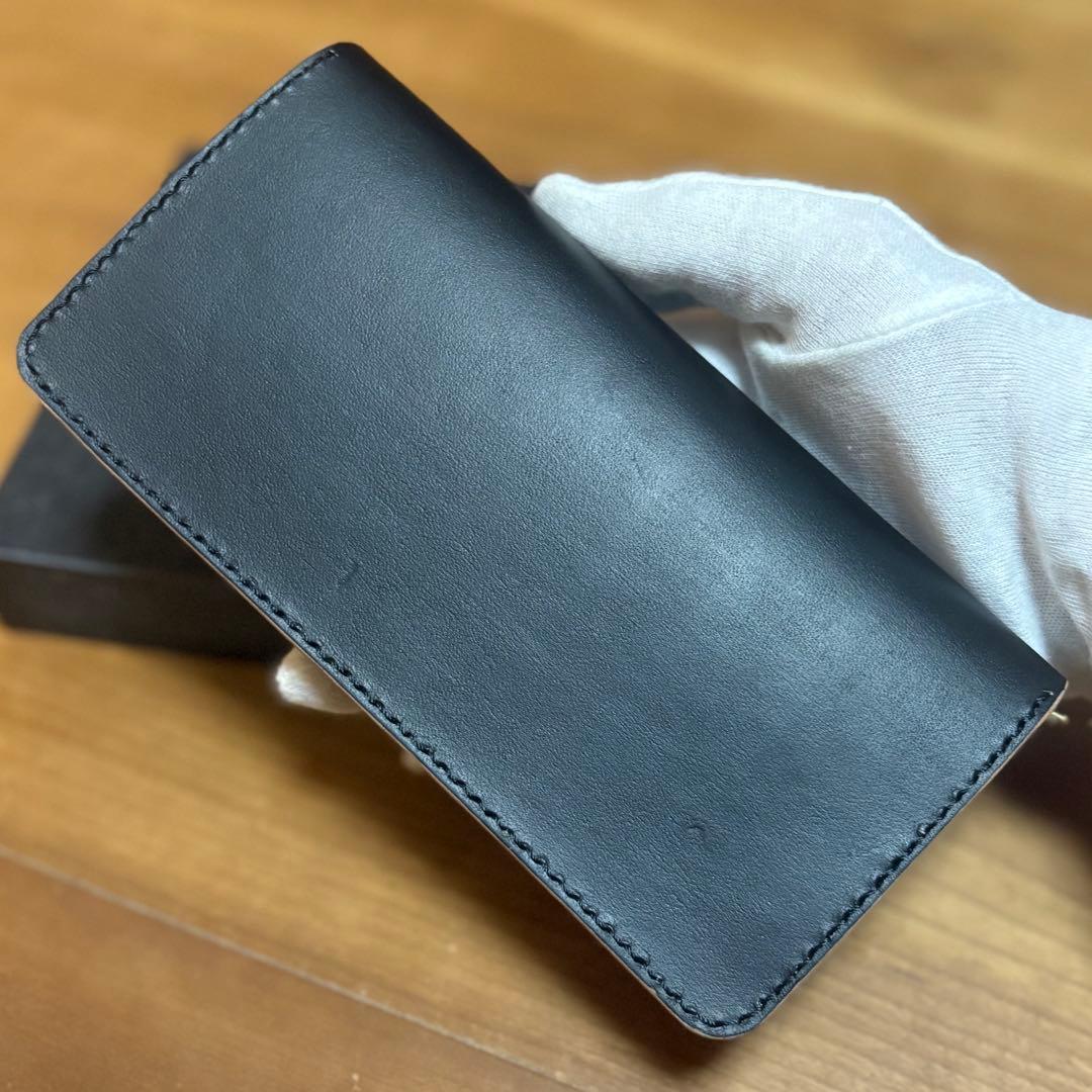 昭南茶芯ブラック　ロングトラッカーウォレット