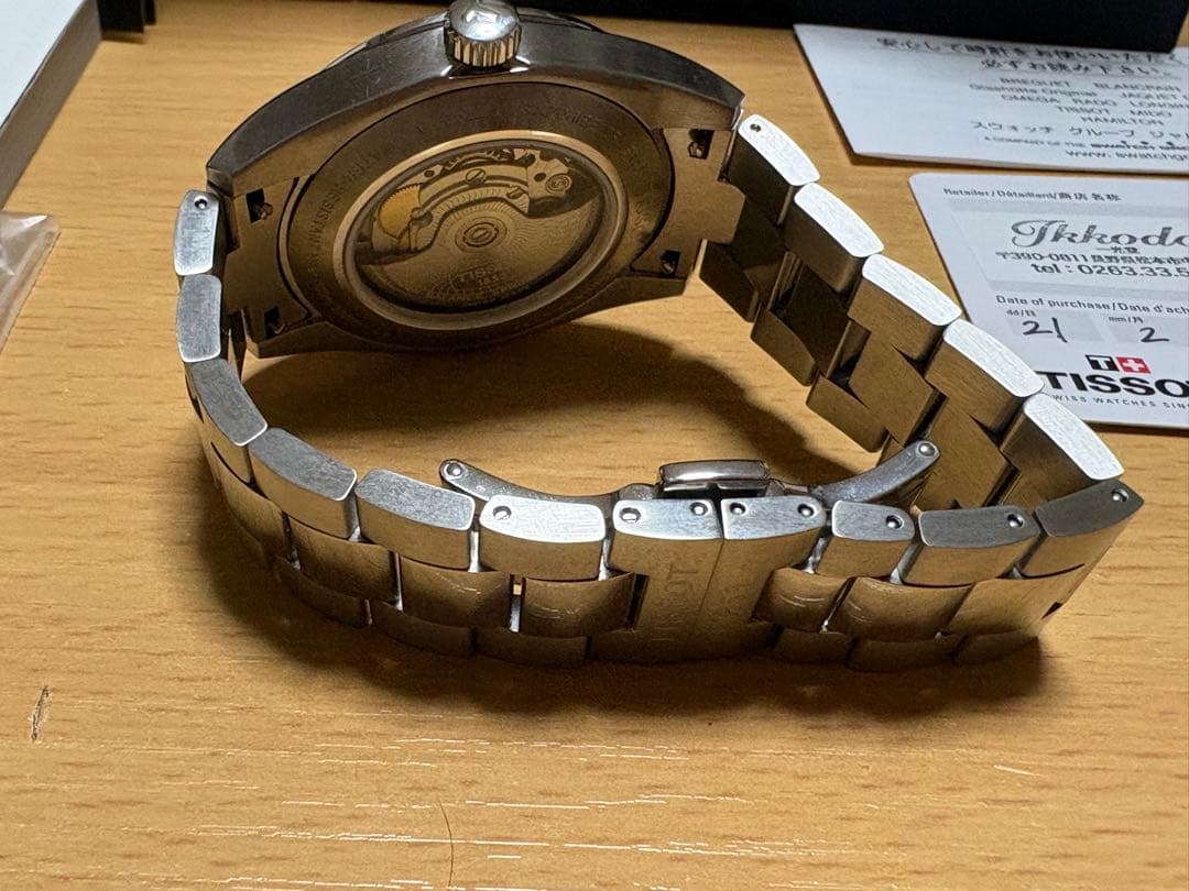 TISSOT ジェントルマン　パワーマティ ック80 シリシウム　アイスブルー