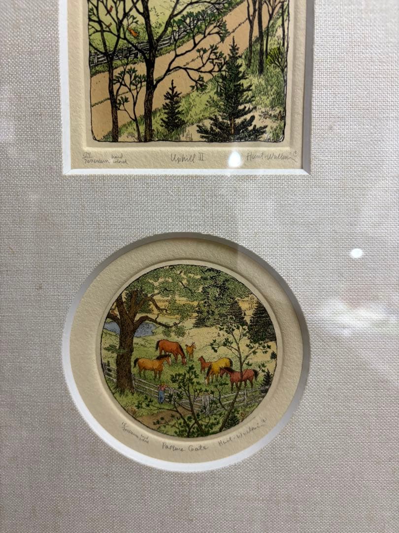 S.HUNT.WULKOWICZ スーザン・ハント・ウォルコッツ　手彩色銅版画