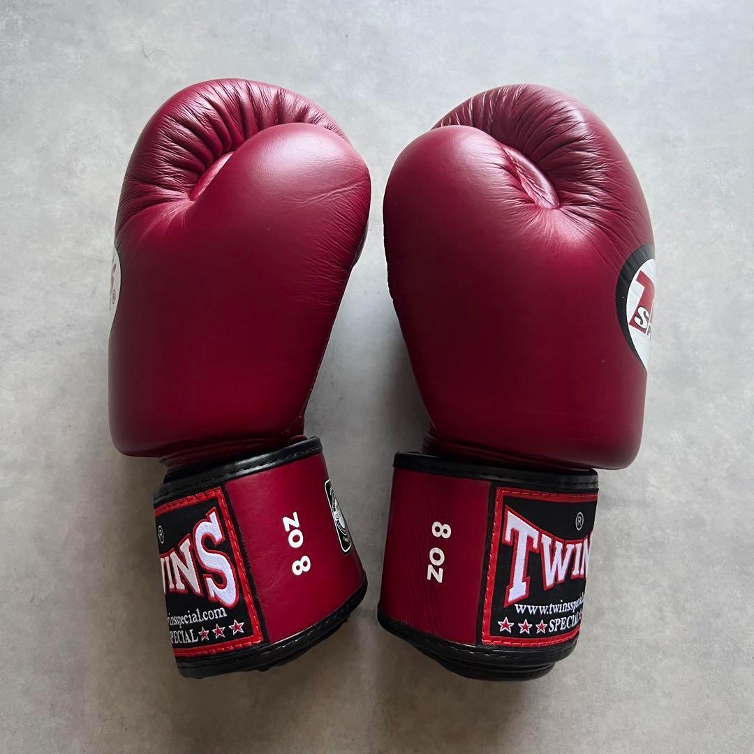 新品未使用 TWINS ボクシング ムエタイ グローブ 8oz レザー ツインズ