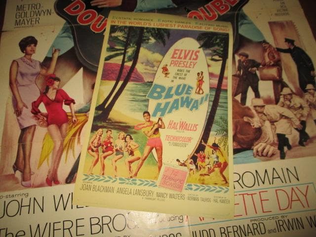 ELVIS PRESLEY DOUBLE TROUBLE RARE!!ポスター