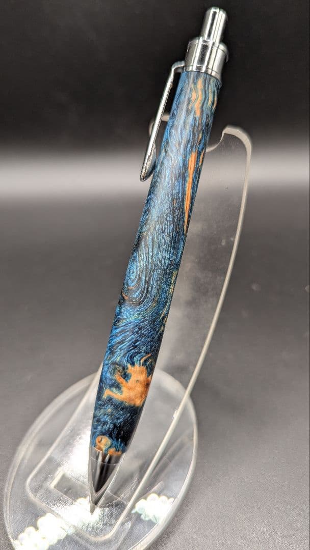 453ペン工房翌檜　スタビライズドウッドバーチバール　木軸シャーペン　ボールペン