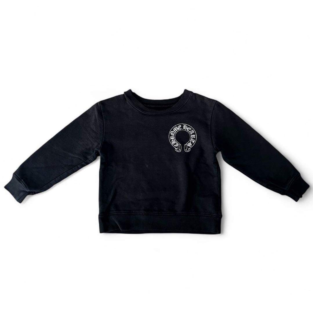 【大人気】クロムハーツ ホースシュー トレーナー キッズ 黒 120cm