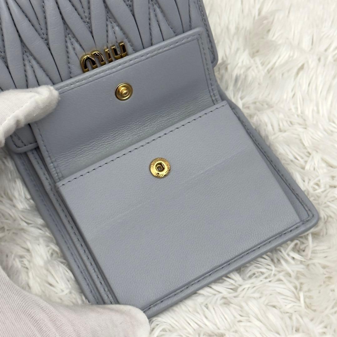 極上美品⭐️RFID内蔵 MIUMIU ミュウミュウ マテラッセ 財布 現行