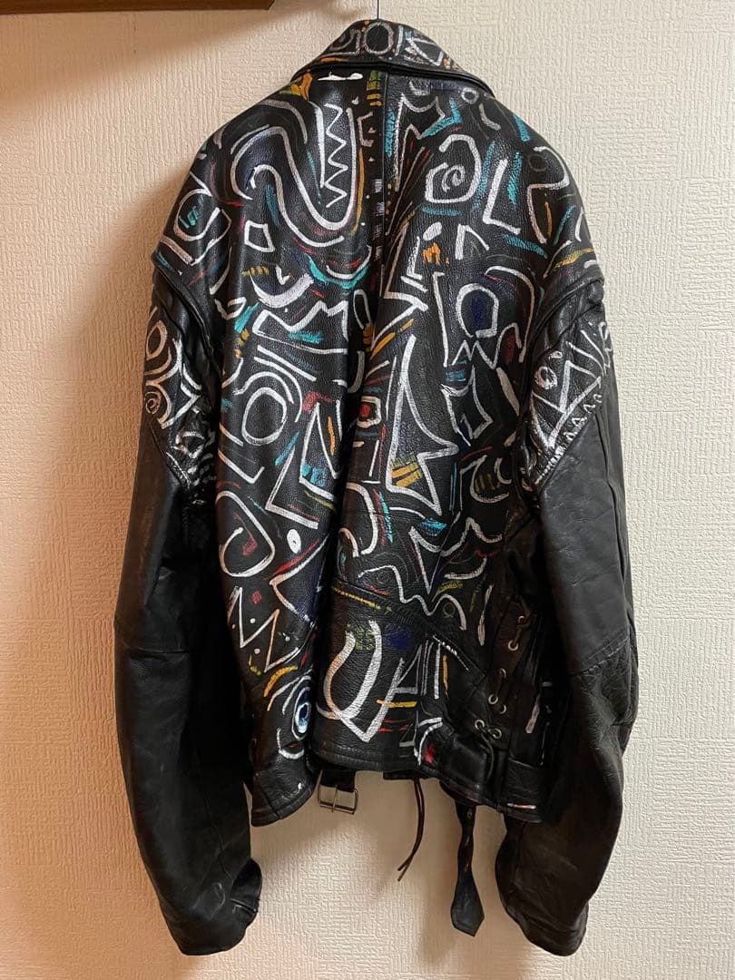 オーバーサイズ ダブルライダース ペイント