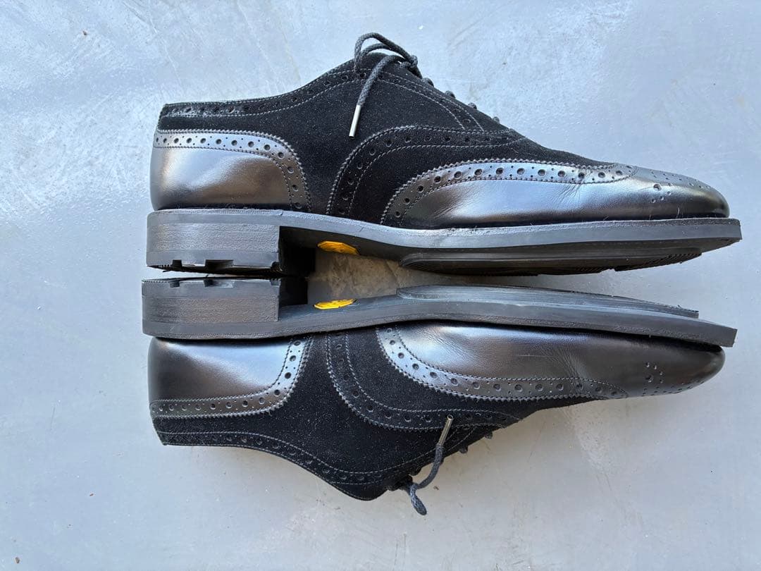 J.M.weston 375 UK7E フルブローグ コンビ