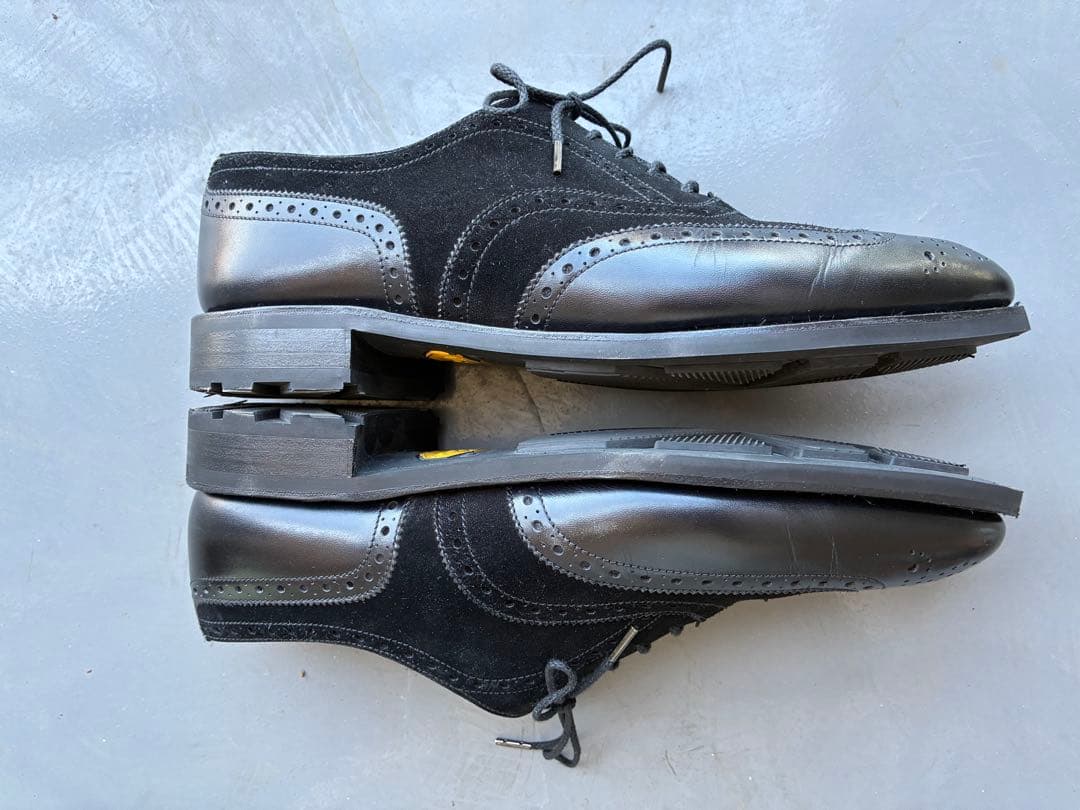 J.M.weston 375 UK7E フルブローグ コンビ