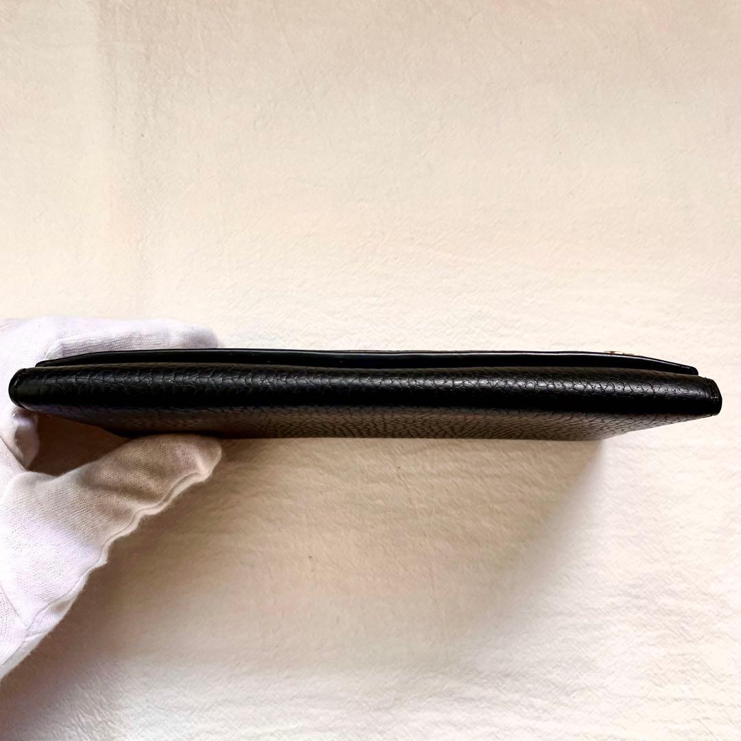 GUCCI グッチ 長財布 GG 金具 レザー ブラック 極美品　1220-③
