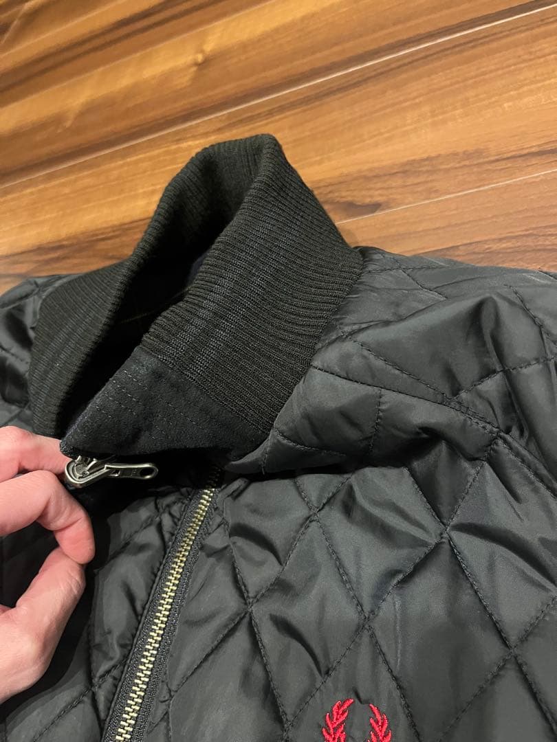 Fred Perry チェック キルティング ブルゾンリバーシブル
