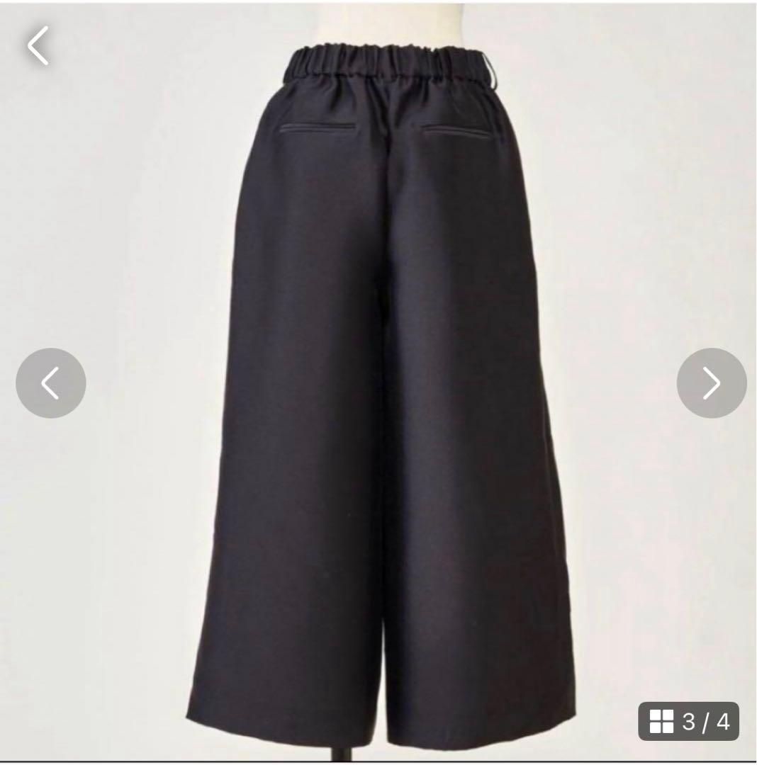 新品　heve サテンフレアガウチョパンツ36　2024AW