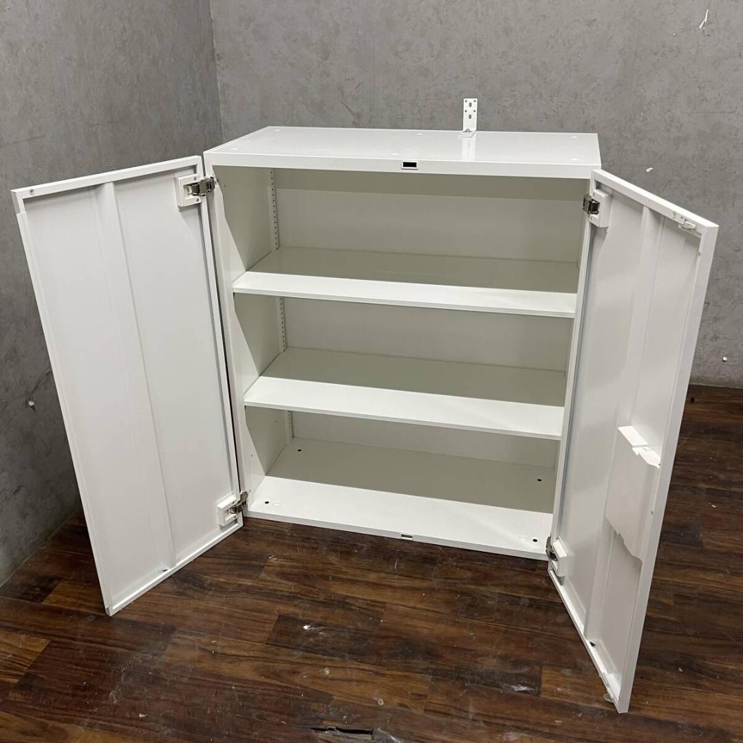 OKAMURA オカムラ キャビネット レクトライン 書庫 ホワイト 両開き