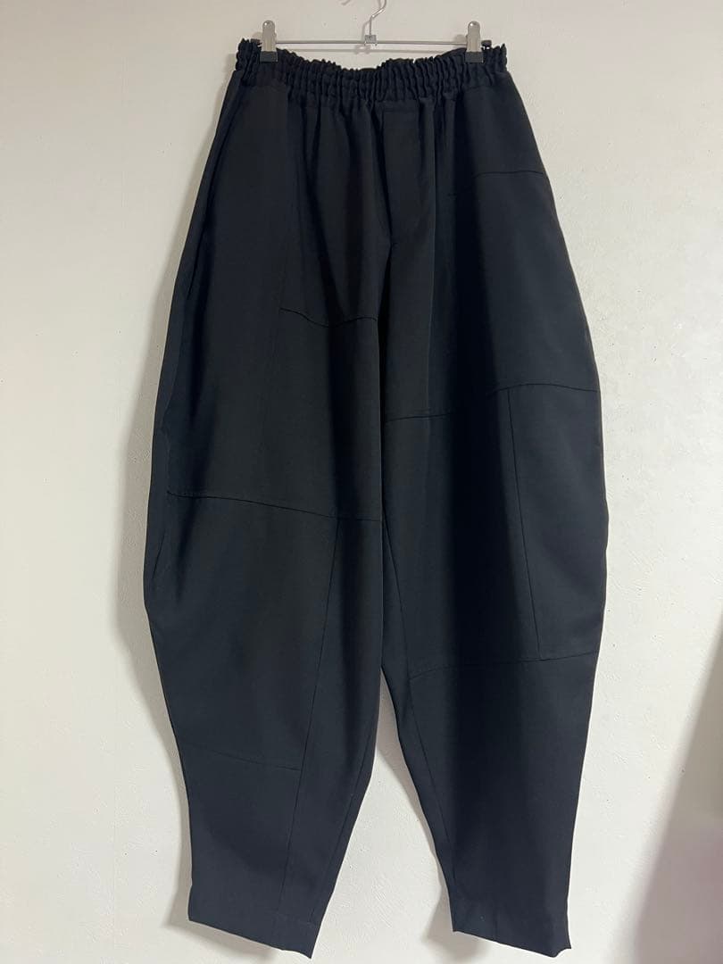 サルエルパンツ ブラック ゴムウエスト